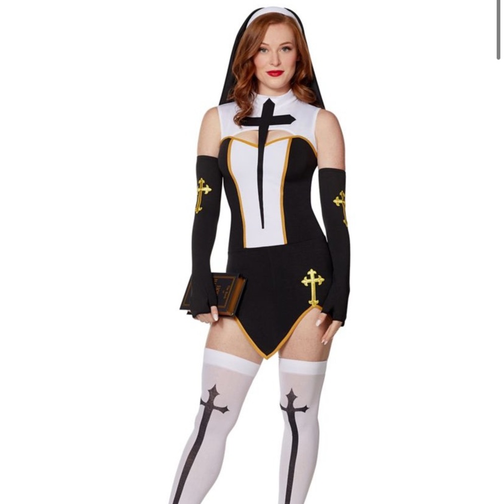Spirit Halloween Bad Habit Nun Costume